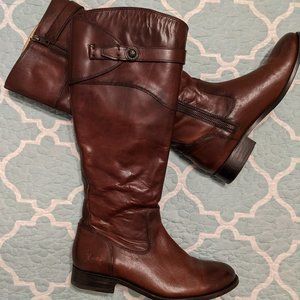 Frye Molly Button Tall Leather Boots